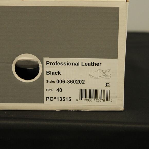 NEW Dansko Professional Clog , Black Leather EU 40 NEW READ - Picture 8 of 9